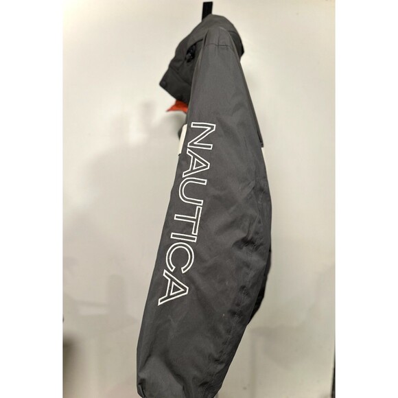 Vintage Nautica Mens Hooded Reversible Down Puffer Jacket Size 2XL Y2K Style - Picture 8 of 15